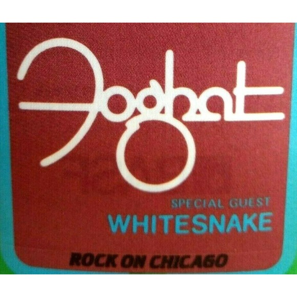 Foghat Whitesnake 1981 Vintage Radio Backstage Pass Original Hard Rock Metal - Picture 1 of 3